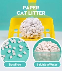 Fast Delivery  High Quality Dust Free Antibacterial Kitty Sand Deodorization  Paper Cat Litter