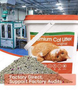 Fast Delivery Within 7 Days  White Label OEM ODM Clumping Bentonite Volcanic Rock Clay Cat Litter