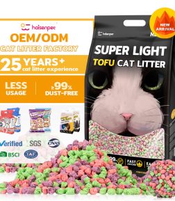 HAISEN Bulk Cheap Cat Tofu Litter Flushable Cat Sand