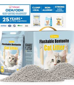 Catlitter Factory Flavor Options Safe Dust Free Bentonite Cat Litter