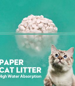 Free Samples White Label Cabinet Wholesale Bulk Premium Clumping Natural Biodegradable Paper Cat Litter