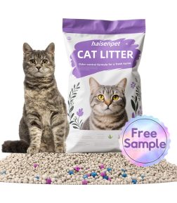 OEM ODM Catlitter Low Tracking Low-Dust Strong Clumping Bentonite Cat Litter Sand for Cat Wholesale