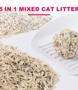 Free Samples White Label  Zeolite Activated Carbon Dust-Free Deodorizing Factor 5 in 1 Bentonite Tofu Cat Litter