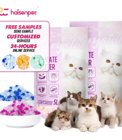 OEM ODM Factory Wholesale Highly Absorbent Deodorization Dust Free Dust Free Crystal Silica Gel Crystal Litter Sand for Cat