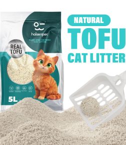 High Quality Low Dust Fast Clumping Eco-Friendly Biodegradable 6L Flushable FiberOdor Control Organic Tofu Cat Litter
