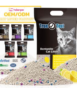 BSCI Dust Free Rose Lemon Coffee Lavender Fragrance Odor Control Ball Shape Bentonite Cat Sand Litter