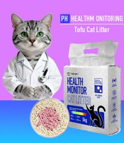 MSDS CE Custom Logo Bag Type Fragrance Formula Odor Control  Ph Health Detector Strong Clumping Tofu Cat Litter