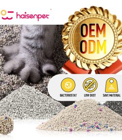 BSCI MSDS Factory Direct Sale  Catlitter Crushed Ball Shape Clumping Bentonite Cat Sand Litter