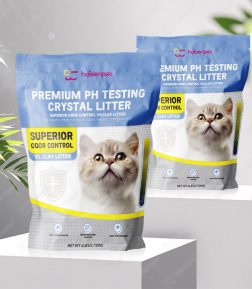 Factory Wholesale Price Dust Free High Quality Highly Absorbent Eco Friendly PH Testing Crystal Cat Litter