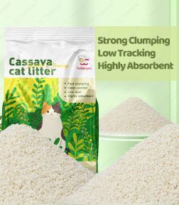 OEM ODM Custom Logo package Scent 100% Natural Clumping Cassava Cat Litter