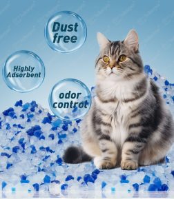 Factory Wholesale Price 2.5kg Dust Free Low Tracking Highly Absorbent Eco Friendly Premium Crystal Cat Litter
