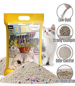 Cat Litter Factory Direct Sale 10L 5kg 10kg 20kg 25kg Clumping Bentonite Arena Para Gatos Cat Litter