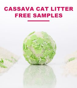 Plant-Based Cat Litter Super Absorbent Odor Eliminating 100% Natural Eco-friendly Flushable  Cassava Cat Litter