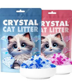 Factory Wholesale OEM ODM Dust Free 1-6Mm 1-8Mm Silica Gel Crystal Cat Litter