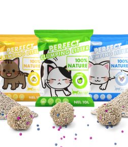Haisen Cat Litter Factory Natural Organic Clumping Mineral Premium Fragrant Ball Shape Clay Bentonite Cat Sand Litter