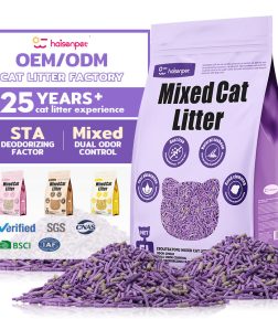 HAISEN Manufacturers 100% Natural Odour Lock Zeolite Mixed Tofu Cat Litter