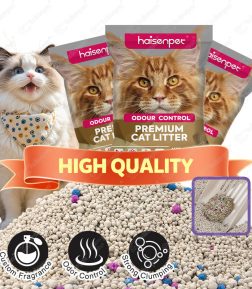 Factory Recruit Agents Dust-Free Fine Coarse Granules 0.5-4mm  Carbon-Activated 100% Natural Sodium Bentonite Cat Litter