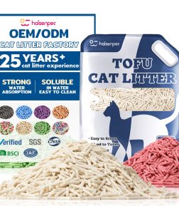 24-Hour Service Dust Free Odor Control Customized Labels Clumping Tofue Cat Litter Sand