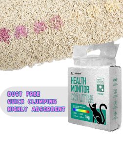 OEM ODM  Exclusive Formula Fragrance Custom Dust Free Catlitter Kitty Clumping Color Changing Tofu Cat Litter With Ph Tester