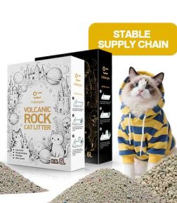 OEM ODM Factory Wholesale Fast Delivery Dust Free Quick Clumping Volcanic Rock Cat Litter Sand Arena Para Gatos