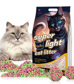 HAISEN Arena Para Gato Polymer100% Natural 6L 1.5Kg Polymer Tofu Cat Sand