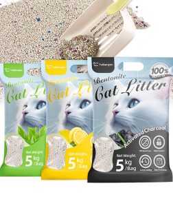 Best-Selling Free Samples 0.5-4mm 99% Antibacterial Lock Strong Ball Shape Bentonite Cat Litter