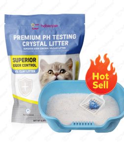Free Design 2.72kg Dust Free Highly Absorbent 100% Natural Eco Friendly PH Testing Crystal Cat Litter