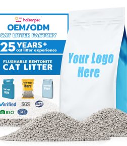 Cat Accessories Factory OEM High Quality Flushable Pet Cat Litter