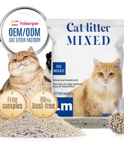 Free Samples Bentonite Cat Sand Ball Shape Clumping Cat Litter Arena Para Gatos