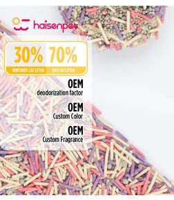 OEM/ODM Dust Free Design Clumping Plant Tofu Bentonite Mixed Kitty Cat Pet Litter Sand Catlitter