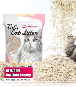 OEM ODM Eco Friendly Highly Absorbent Catlitter Clumping Tofu Cat Litter Sand