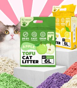 Free Samples 1.5mm 2.0mm 3.0mm Coffee Lavender 100% Natural Tofu Cat Litter