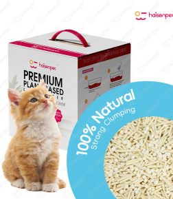 OEM Free Design 100% Natural Highly Absorbent Strong Clumping Health Monitoring Tofu Cat Litter