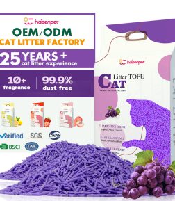 Wholesale Mixed Flavors Cat Litter High Quality Stripe Shape Recycled Paper Cat Litter