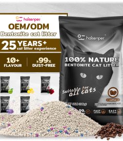 OEM/ODM Sand for Bentonite Cats Premium Quality Arena Sanitaria Para Gatos Cleaning Natural Bulk Bentonite Clay Cat Litter