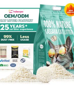 Fast Delivery Organic Unscented OEM/ODM 1.8Kg 5Kg 3Kg Oem Plant Cassava Cat Litter