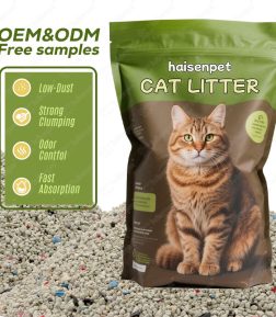 OEM ODM Custom Logo Free Samples High Quality Long-Lasting Deodorization Activated Carbon Volcanic Rock Bentonite Cat Litter