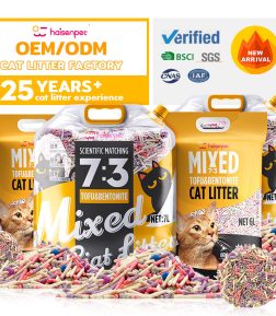 Bulk Catlitter Wholesale 1.8kg 5L 6L 7L Mixed Tofu Bentonite Cat Litter
