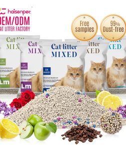 Factory Direct Sale Odor Control Coffee Lemon Lavender Clumping Bentonite Cat Litter