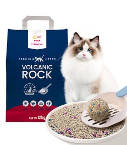 Fast Delivery Bulk 12KG High Quality Strong Clumping Dust Free Deodorization Eco Friendly Volcanic Rock Cat Litter