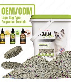 MSDS CE ISO9001 BSCI Cat Sand Factory OEM ODM Logo Package Fragrance Formula Odor ControlClay Volcanic  Rock Cat Litter