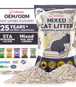 Dust Free Baby Powder Green Tea Scented Apple Zeolite Mixed Cat Litter