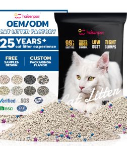 Free Samples Dust Free Odor Control Customized Labels Clumping Bentonite Cat Litter Sand