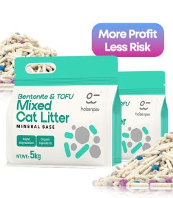 Premium Dust-Free Fast Absorption Deodorizing Tofu Cat Litter Sand Custom Logo Bentonite Mix Bulk Cat Litter Premium Features