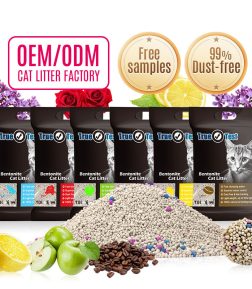 BSCI OEM ODM Cat Litter Factory Dust Free Ball Shape Arena Para Gatos Cat Litter Sand