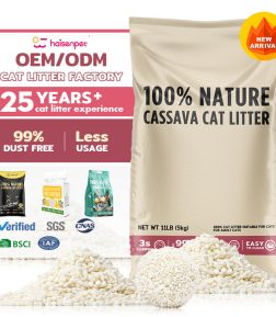 Hot Sell Best-Selling Premium Plant Pet Cleaning Cassava Cat Sand Litter