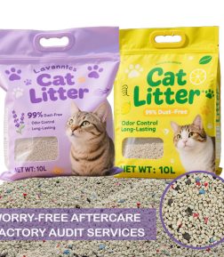 Catlitter Factory Free Samples Highly Absorbent Strong Clumping Activated Carbon Volcanic Rock Bentonite Cat Litter