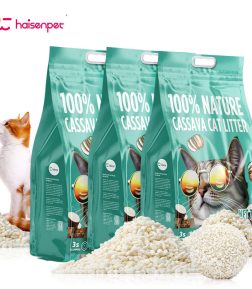 Factory Direct Sale Premium Clumping Cassava Cat Litter Sand