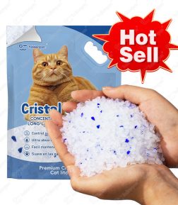Factory Wholesale 3.8L Dust Free Low Tracking Highly Absorbent Eco Friendly Crystal Cat Litter
