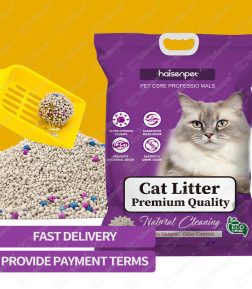 Fast Delivery Billing Period Odor Control Coffee Lavender  0.5-4mm Dust-Free Strongly Clumping Sodium Bentonite Cat Litter